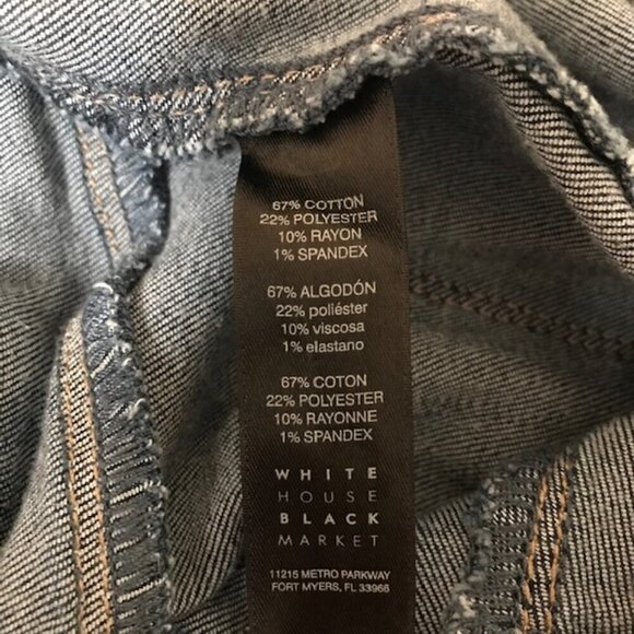 White House Black Market Women's Extra High Rise Denim™ Utility Trouser Jeans - Picture 10 of 12